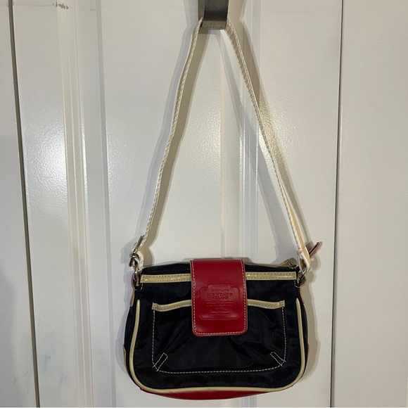 Bongo Montauk Nylon Bag With Red Accents 8”x6” Great Condition Vintage Retro Y2K - Picture 3 of 12